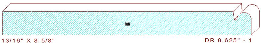 Face Frame Moulding 8-5/8" - 1 Face Frame Moulding 8-5/8" - 1