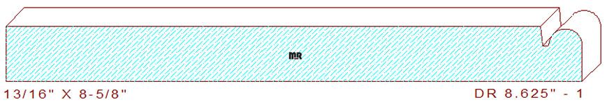 Face Frame Moulding 8-5/8" - 1