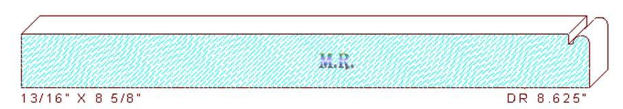 Face Frame Moulding 8-5/8"