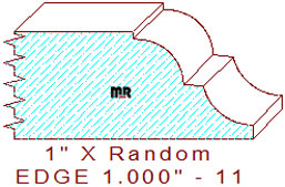 Edge Moulding 1" - 11 Edge Moulding 1" - 11