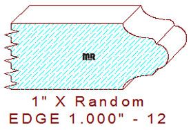 Edge Moulding 1" - 12