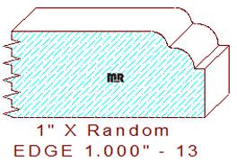 Edge Moulding 1" -13 Edge Moulding 1" -13