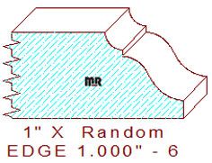 Edge Moulding 1" - 6 Edge Moulding 1" - 6