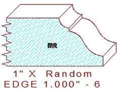 Edge Moulding 1" - 6