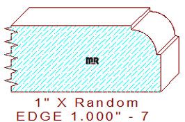 Edge Moulding 1" - 7