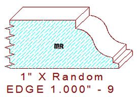 Edge Moulding 1" - 9 Edge Moulding 1" - 9