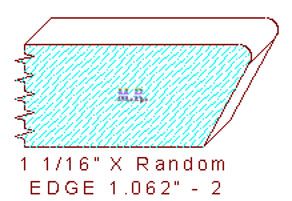 Edge Moulding 1-1/16" - 2 Edge Moulding 1-1/16" - 2