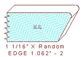 Edge Moulding 1-1/16" - 2