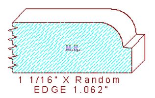 Edge Moulding 1-1/16" Edge Moulding 1-1/16"