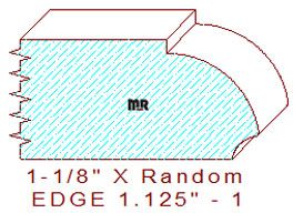 Edge Moulding 1-1/8" - 1 Edge Moulding 1-1/8" - 1