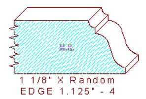 Edge Moulding 1-1/8" - 4