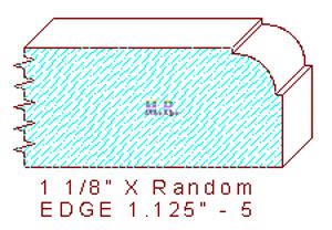 Edge Moulding 1-1/8" - 5 Edge Moulding 1-1/8" - 5