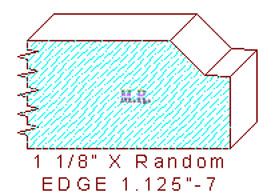 Edge Moulding 1-1/8" - 7 Edge Moulding 1-1/8" - 7