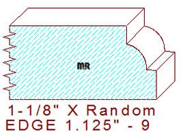 Edge Moulding 1-1/8" - 9 Edge Moulding 1-1/8" - 9