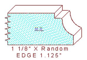 Edge Moulding 1-1/8"