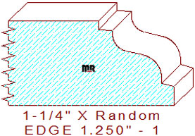 Edge Moulding 1-1/4" - 1 Edge Moulding 1-1/4" - 1
