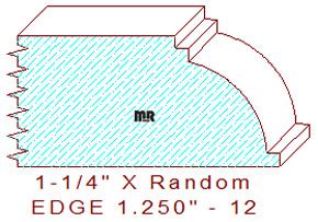 Edge Moulding 1-1/4" - 12 Edge Moulding 1-1/4" - 12
