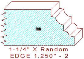 Edge Moulding 1-1/4" - 2 Edge Moulding 1-1/4" - 2