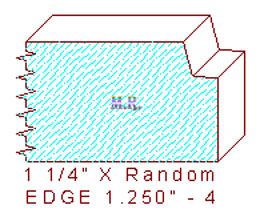 Edge Moulding 1-1/4" - 4