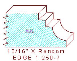 Edge Moulding 1-1/4" - 7 Edge Moulding 1-1/4" - 7