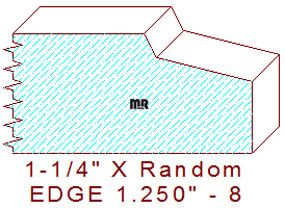 Edge Moulding 1-1/4" - 8 Edge Moulding 1-1/4" - 8