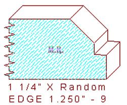 Edge Moulding 1-1/4" - 9 Edge Moulding 1-1/4" - 9
