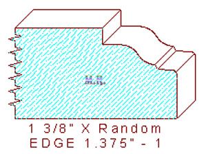 Edge Moulding 1-3/8" - 1 Edge Moulding 1-3/8" - 1