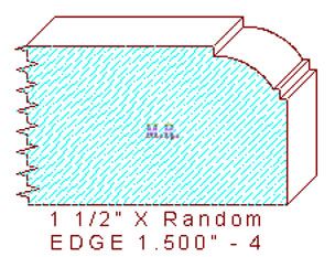 Edge Moulding 1-1/2" - 4 Edge Moulding 1-1/2" - 4