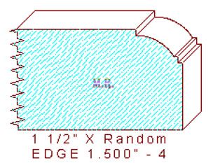 Edge Moulding 1-1/2" - 4