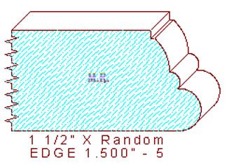 Edge Moulding 1-1/2" - 5 Edge Moulding 1-1/2" - 5