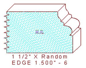 Edge Moulding 1-1/2" - 6 Edge Moulding 1-1/2" - 6