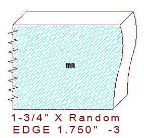 Edge Moulding 1-3/4" - 3 Edge Moulding 1-3/4" - 3