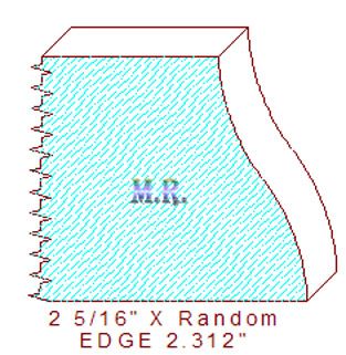 Edge Moulding 2-5/16" Edge Moulding 2-5/16"
