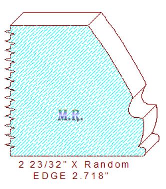 Edge Moulding 2-23/32" Edge Moulding 2-23/32"