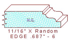 Edge 11/16" - 6 Edge 11/16" - 6