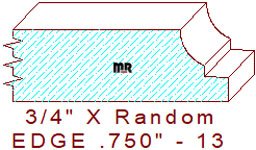 Edge Moulding 3/4" - 13 Edge Moulding 3/4" - 13