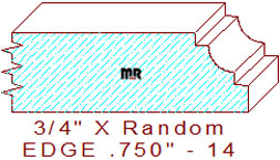 Edge Moulding 3/4" - 14 Edge Moulding 3/4" - 14