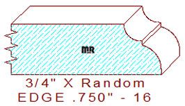 Edge Moulding 3/4" - 16 Edge Moulding 3/4" - 16