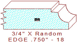 Edge Moulding 3/4" - 18 Edge Moulding 3/4" - 18