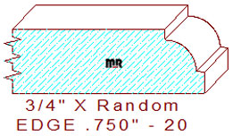 Edge Moulding 3/4" - 20 Edge Moulding 3/4" - 20