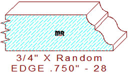 Edge Moulding 3/4" - 28 Edge Moulding 3/4" - 28
