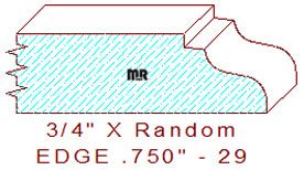 Edge Moulding 3/4" - 29 Edge Moulding 3/4" - 29