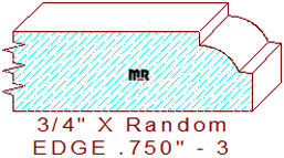 Edge 3/4" - 3 Edge 3/4" - 3