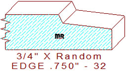 Edge Moulding 3/4" - 32 Edge Moulding 3/4" - 32