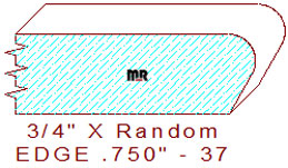 Edge Moulding 3/4" - 37 Edge Moulding 3/4" - 37