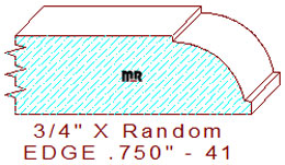 Edge Moulding 3/4" - 41 Edge Moulding 3/4" - 41