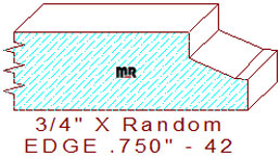 Edge Moulding 3/4" - 42 Edge Moulding 3/4" - 42