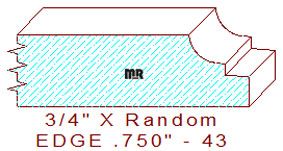 Edge Moulding 3/4" - 43 Edge Moulding 3/4" - 43