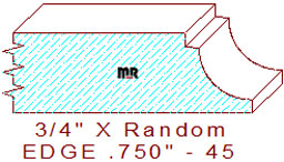 Edge Moulding 3/4" - 45