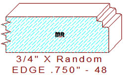 Edge Moulding 3/4" - 48 Edge Moulding 3/4" - 48